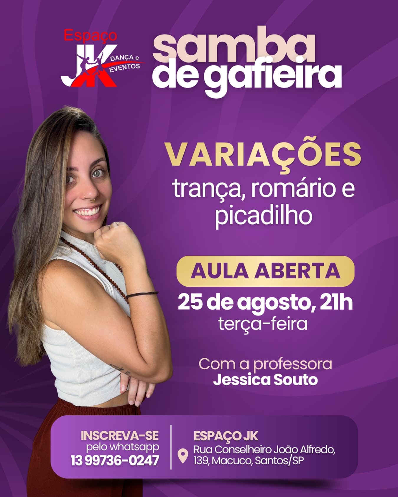 Flyer: Samba de Gafieira - Aula Aberta: Variações