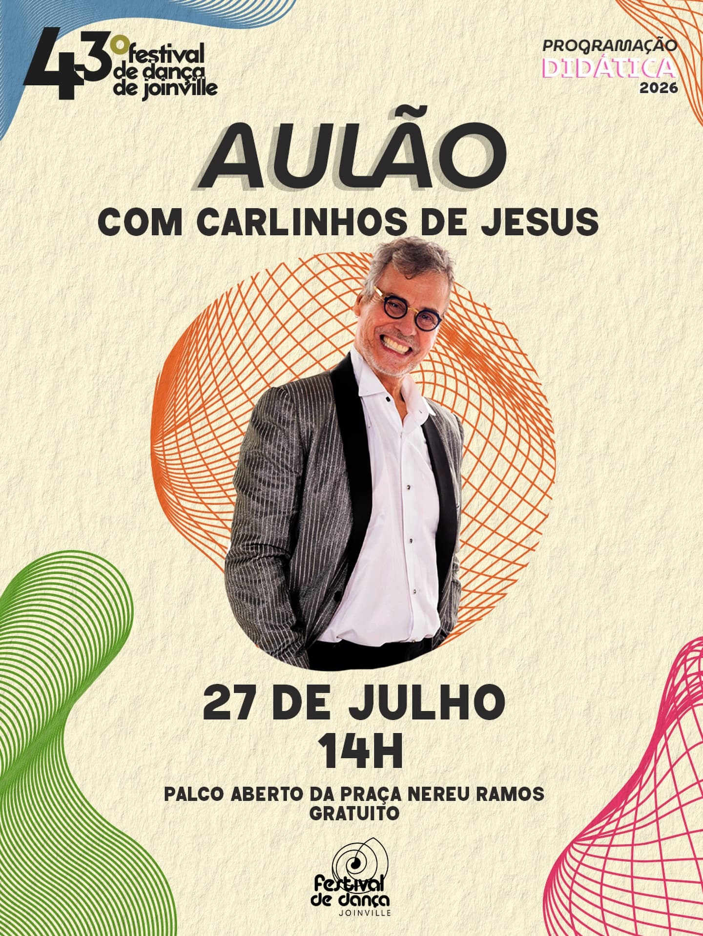 Flyer: Aulão com Carlinhos de Jesus