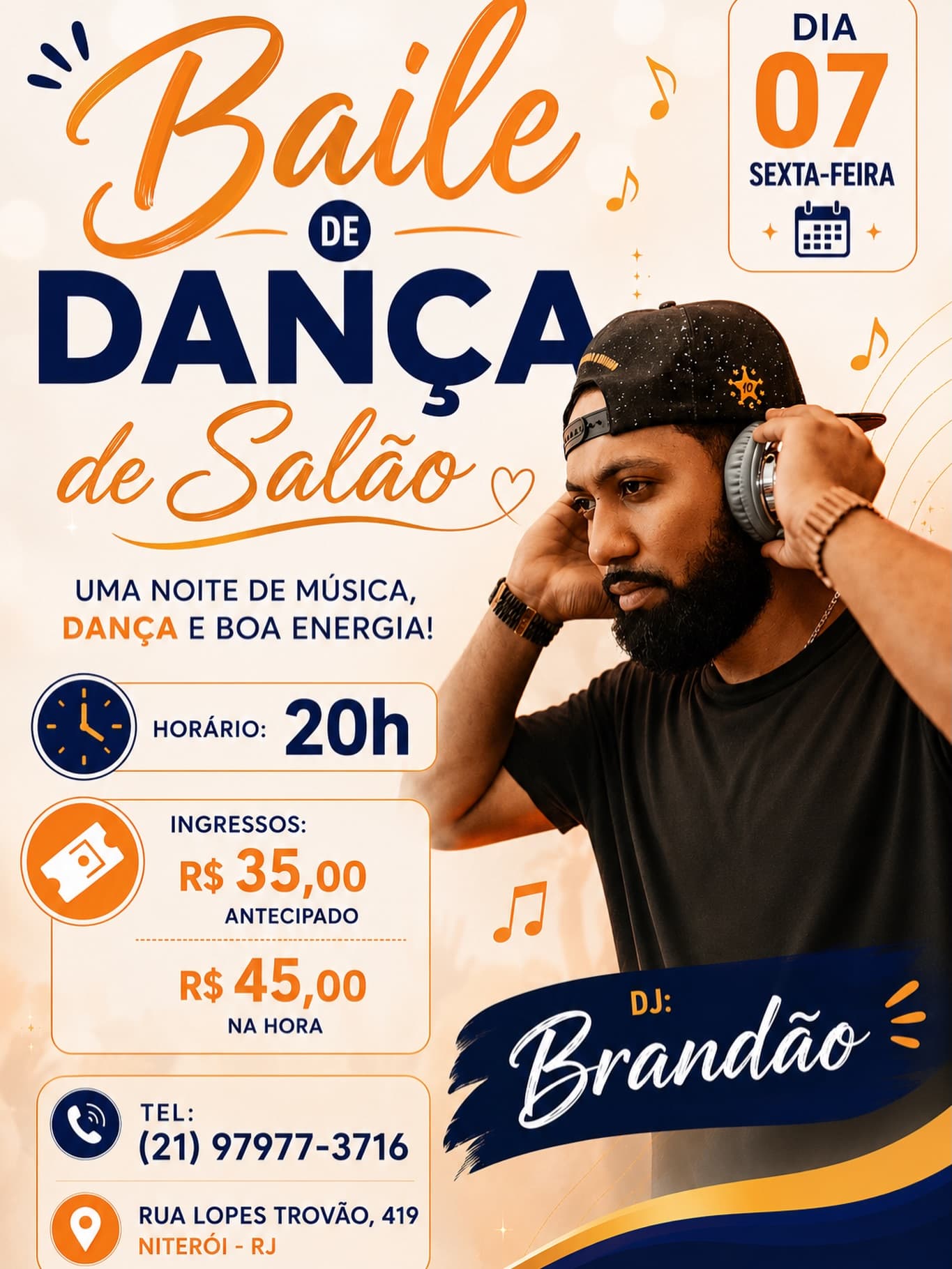 Flyer: Baile de Dança de Salão