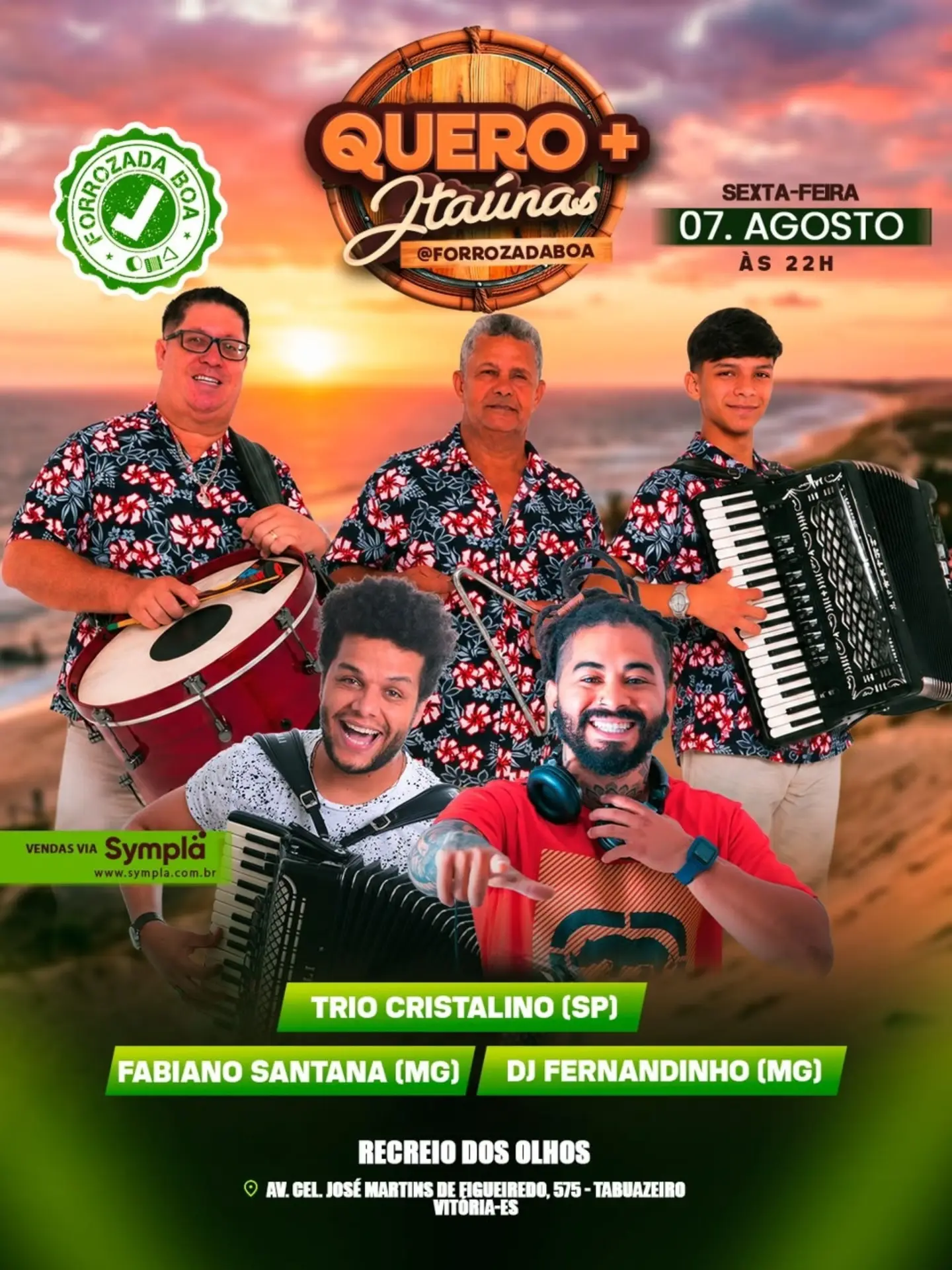 Flyer: Forrozada Boa - Quero + Itaúnas