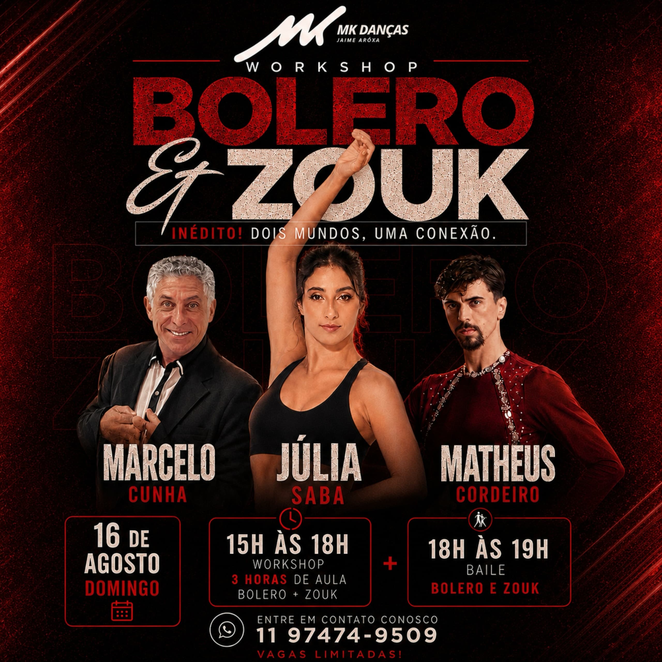 Flyer: Workshop Bolero & Zouk - MK Danças