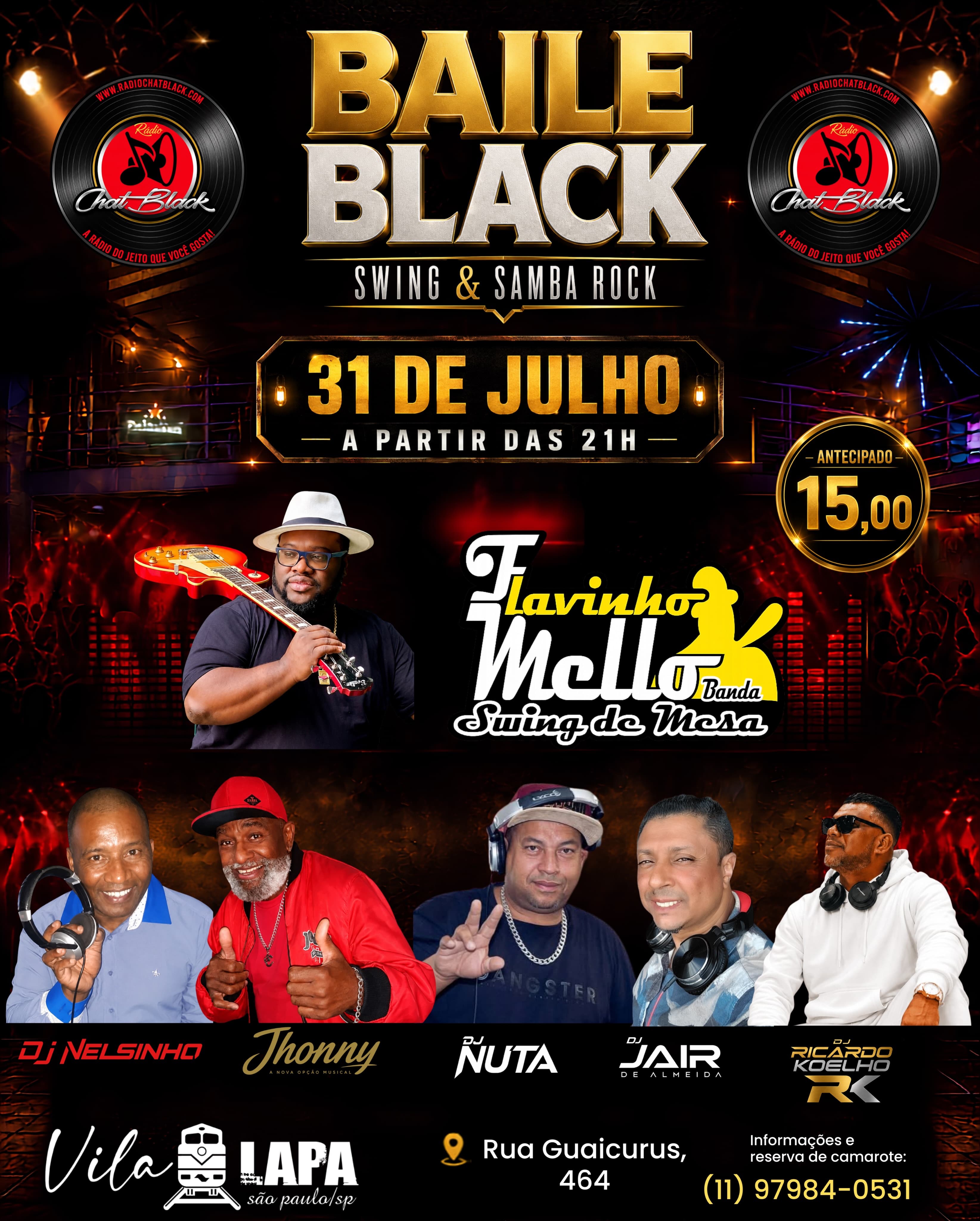 Flyer: Baile Black - Swing & Samba Rock