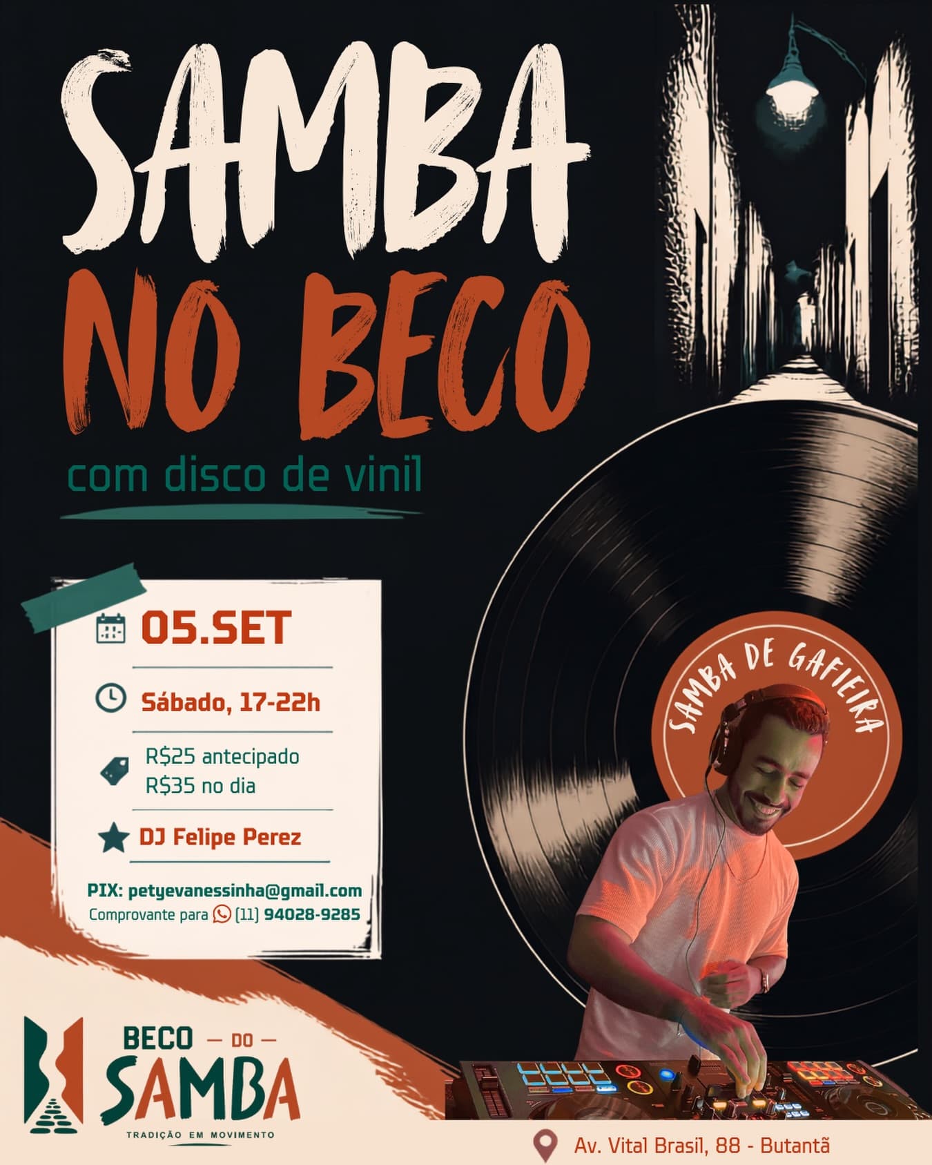 Flyer: Samba no Beco