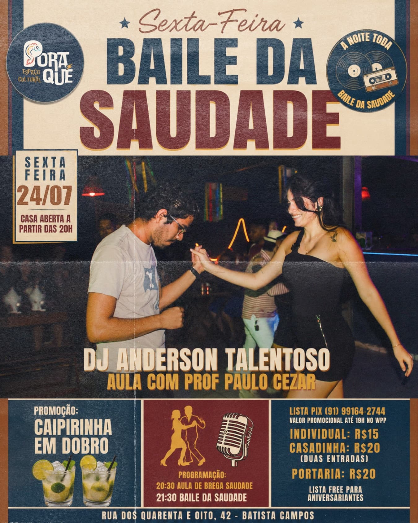 Flyer: Baile da Saudade