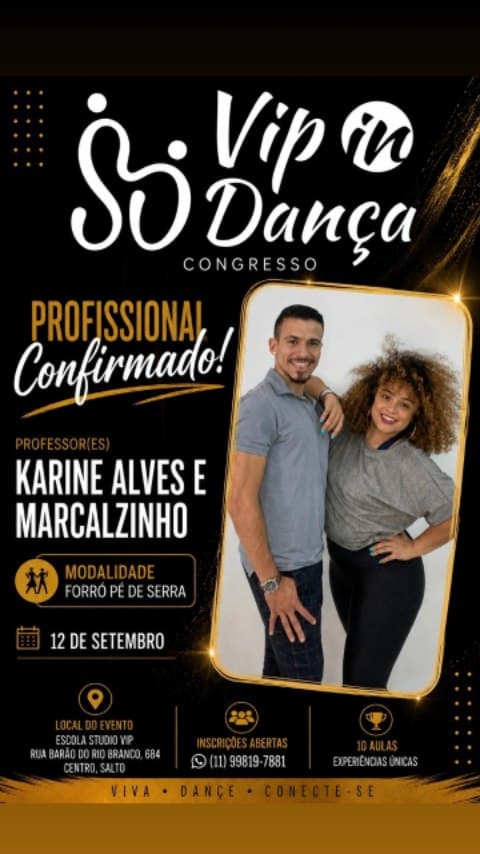 Flyer: Vip in Dança Congresso - Forró Pé de Serra