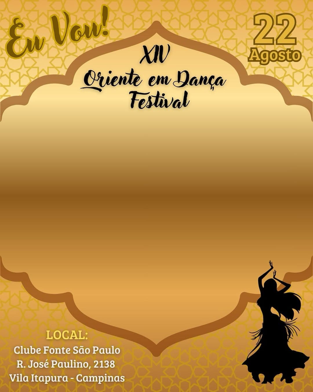 Flyer: XIV Oriente em Dança Festival