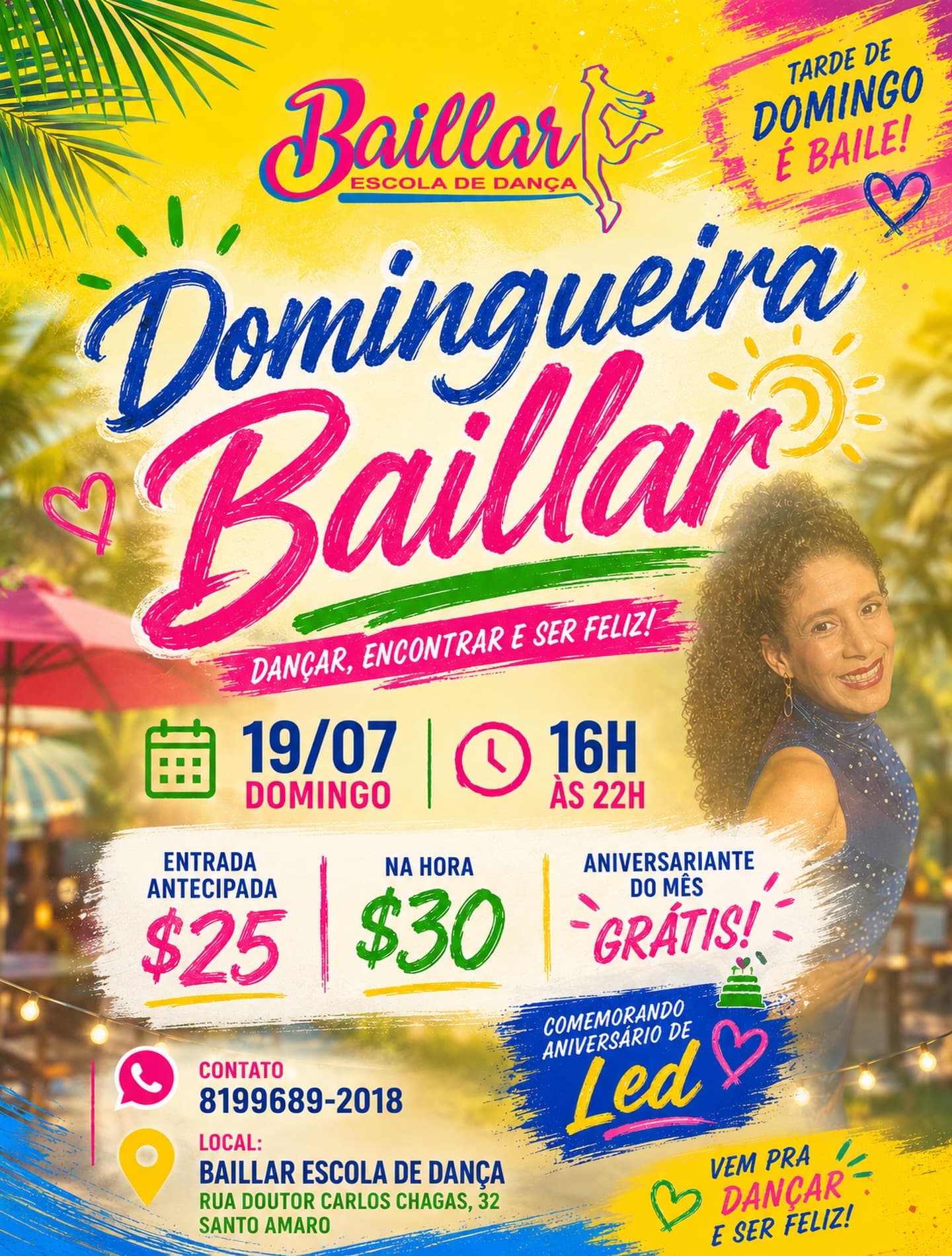 Flyer: Domingueira Baillar
