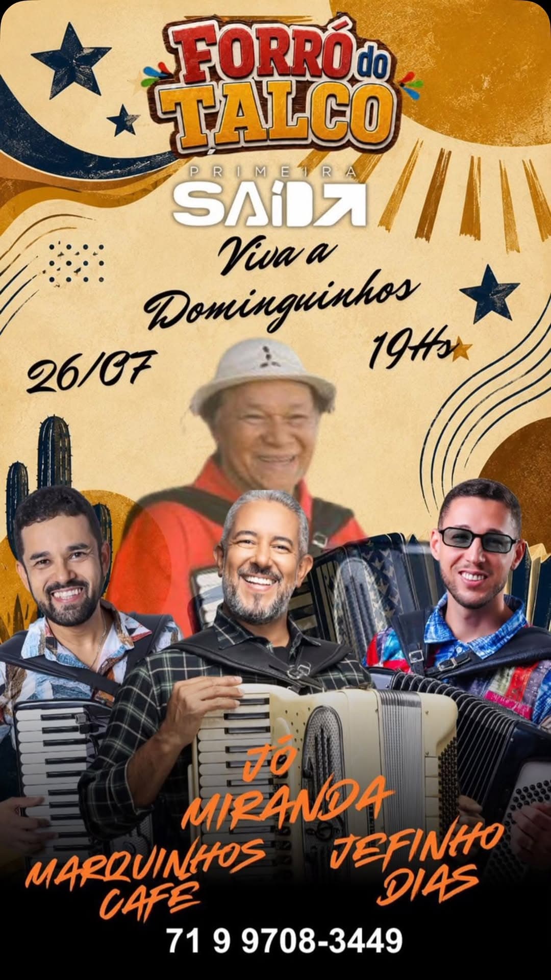 Flyer: Forró do Talco - Viva Dominguinhos