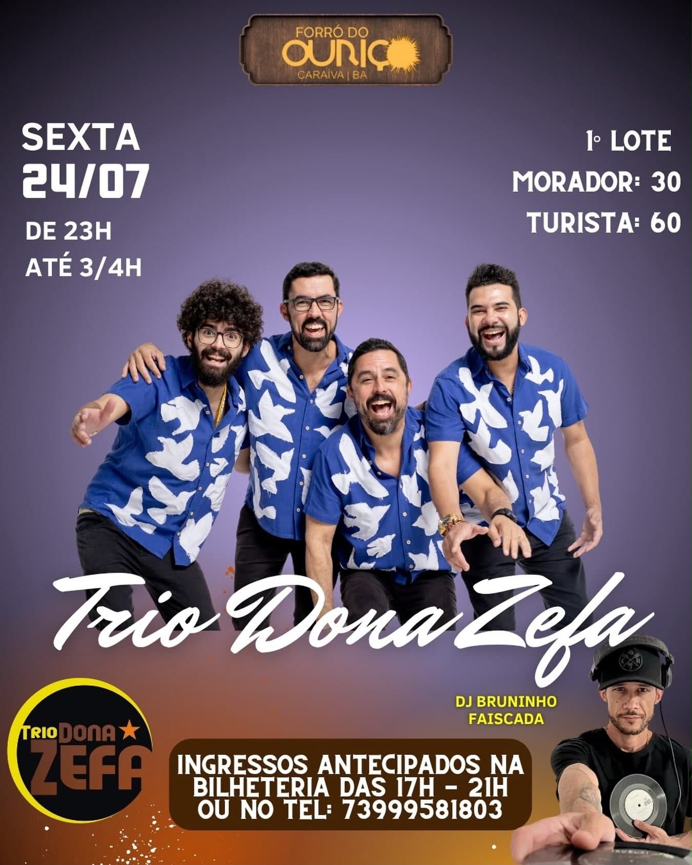 Flyer: Forró do Ouriço com Trio Dona Zefa