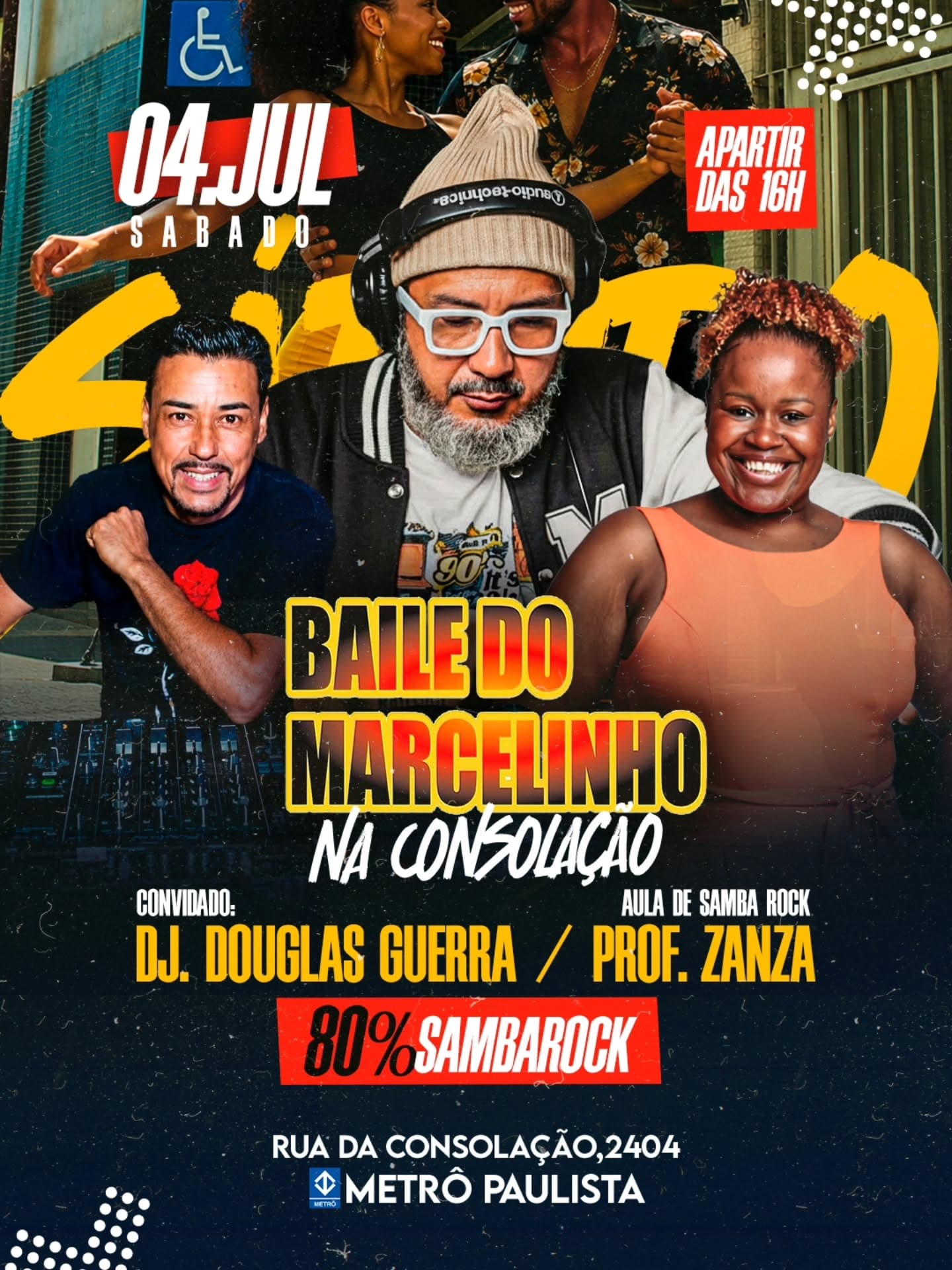 Flyer: Baile do Marcelinho na Consolação