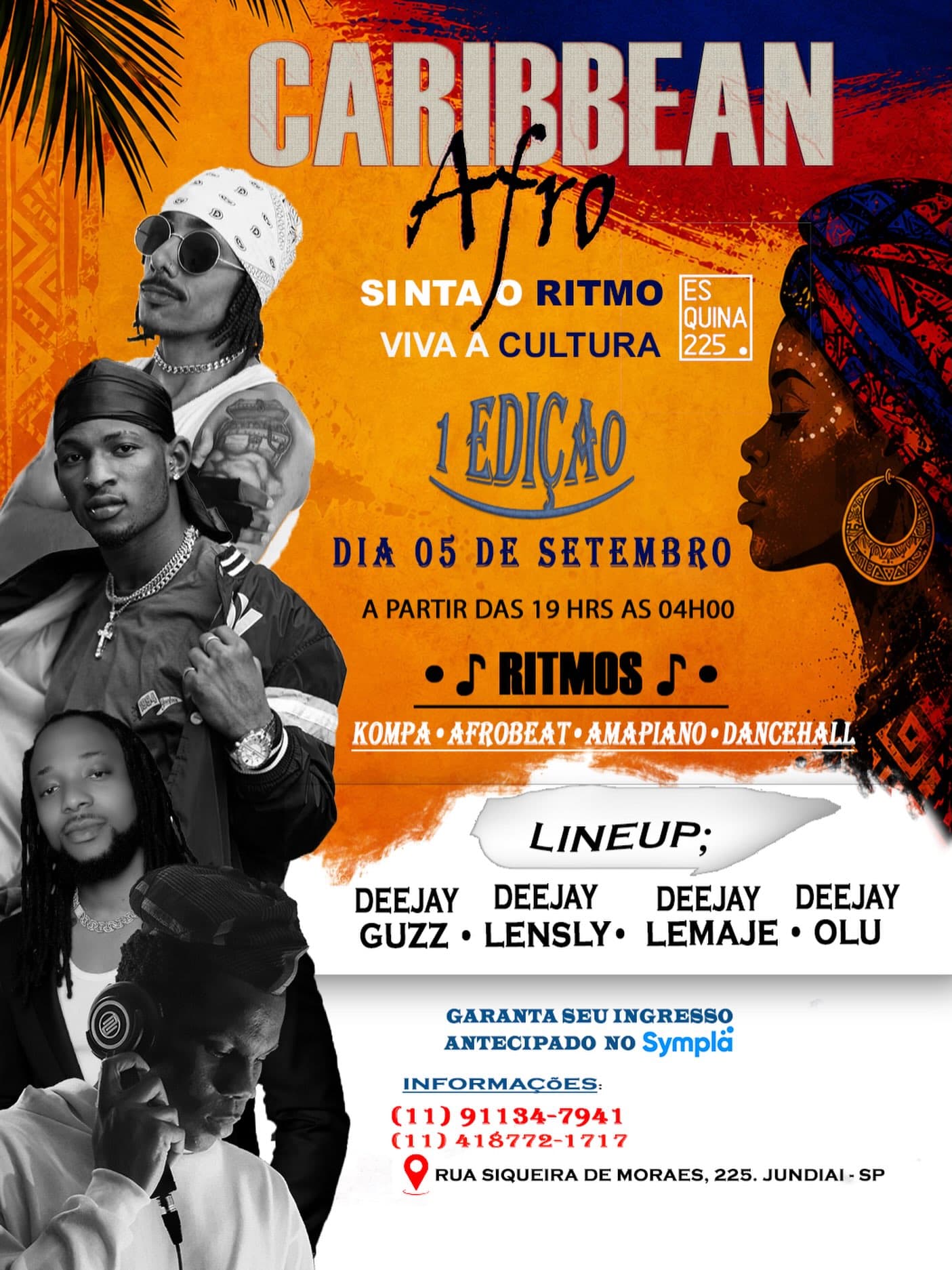 Flyer: Caribbean Afro – 1ª Edição