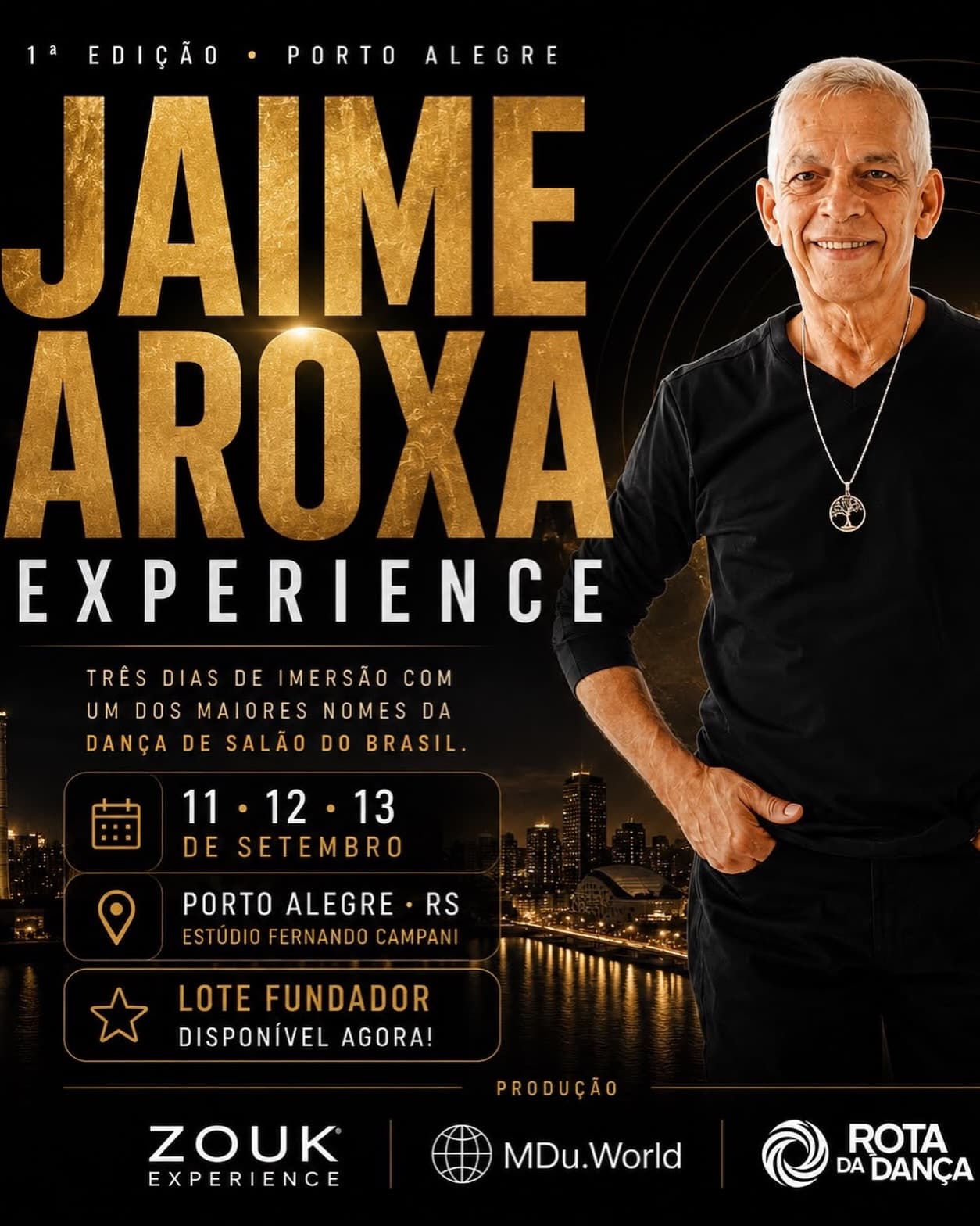 Flyer: Jaime Arôxa Experience | Porto Alegre
