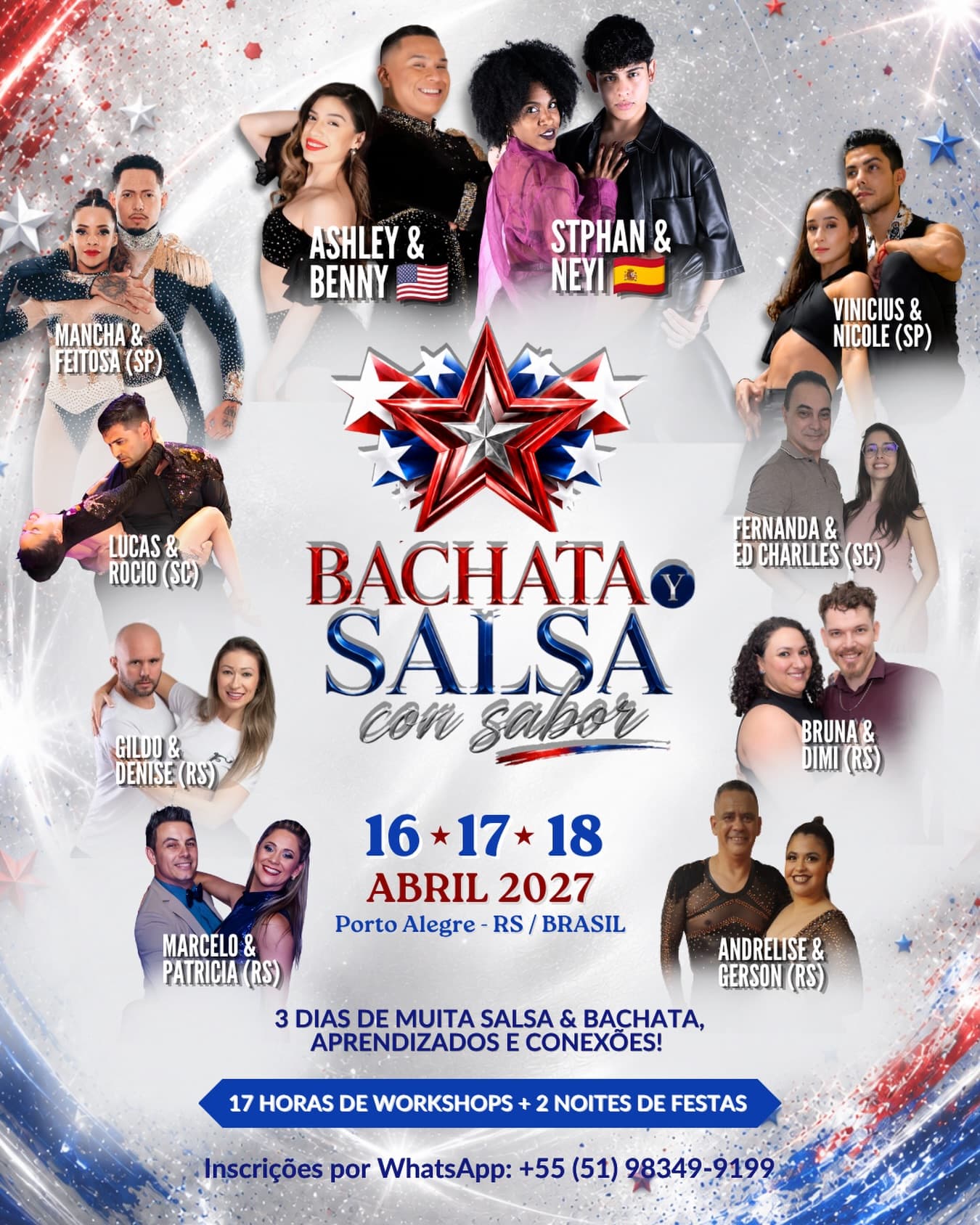 Flyer: Bachata y Salsa con Sabor 2027