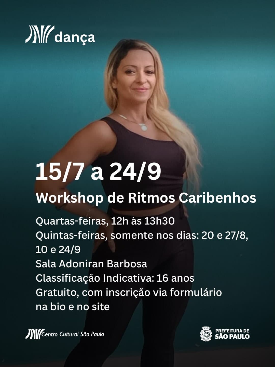 Flyer: Workshop de Ritmos Caribenhos