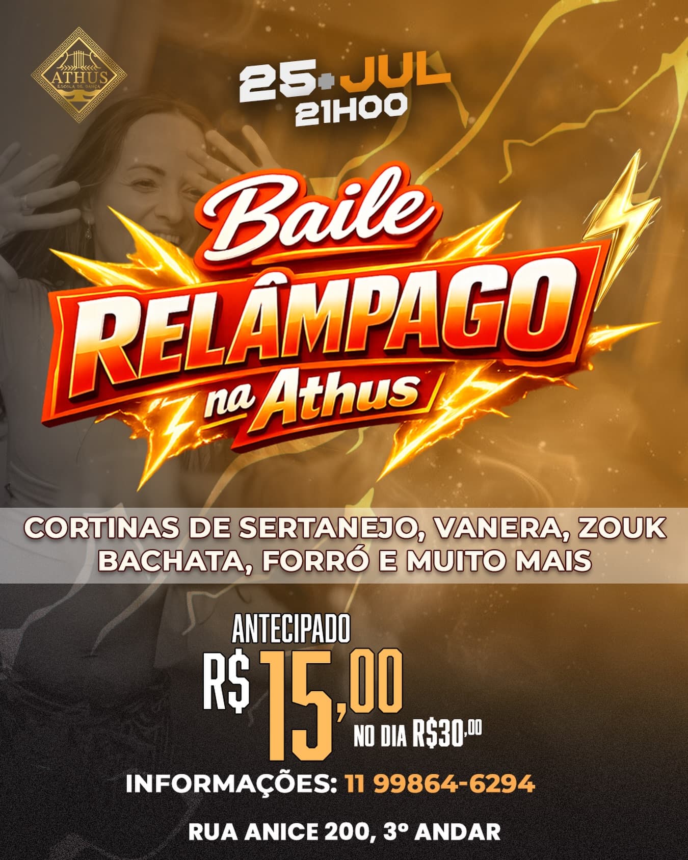 Flyer: Baile Relâmpago na Athus