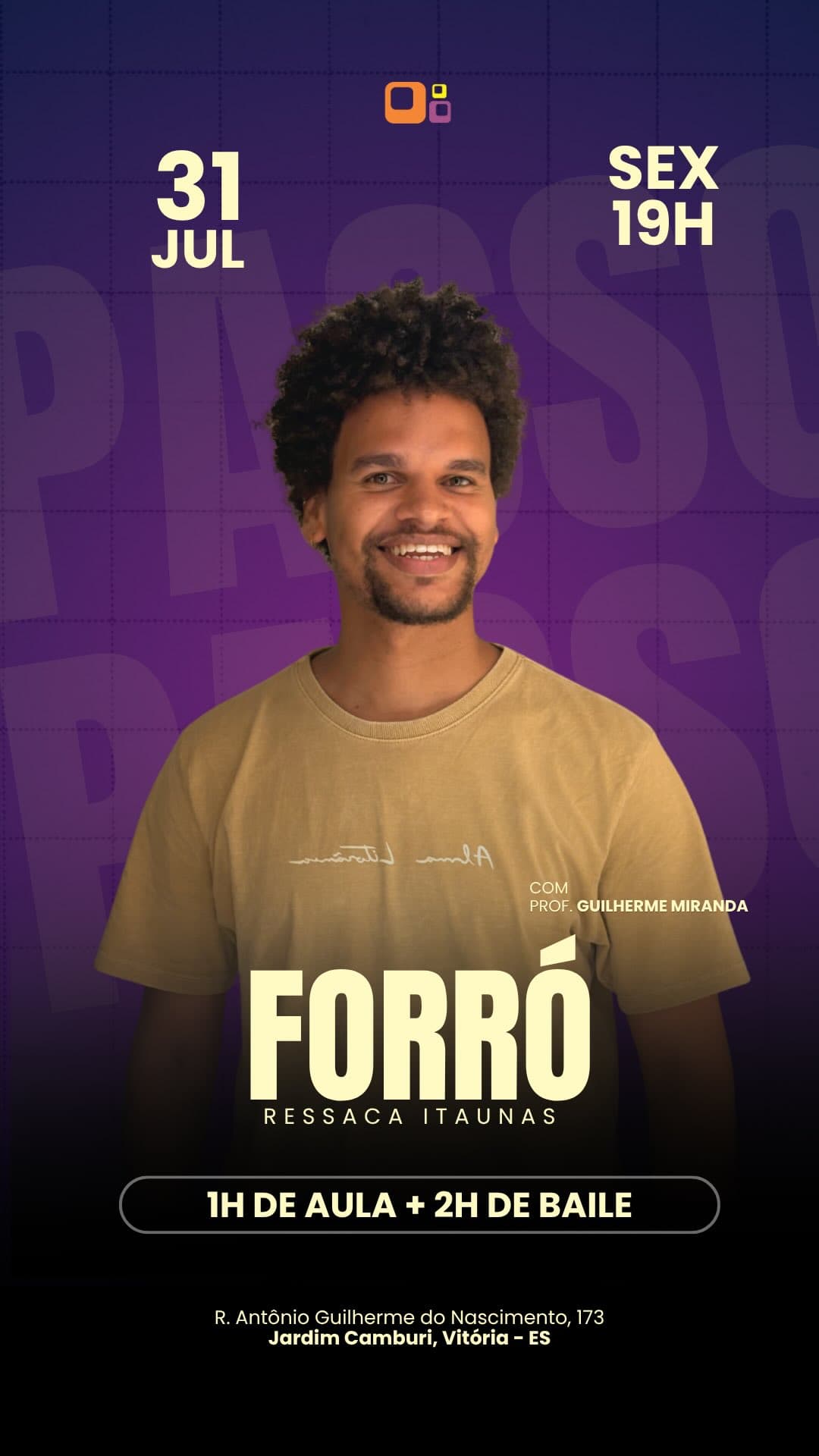 Flyer: Passo a Passo de Forró - Ressaca Itaúnas