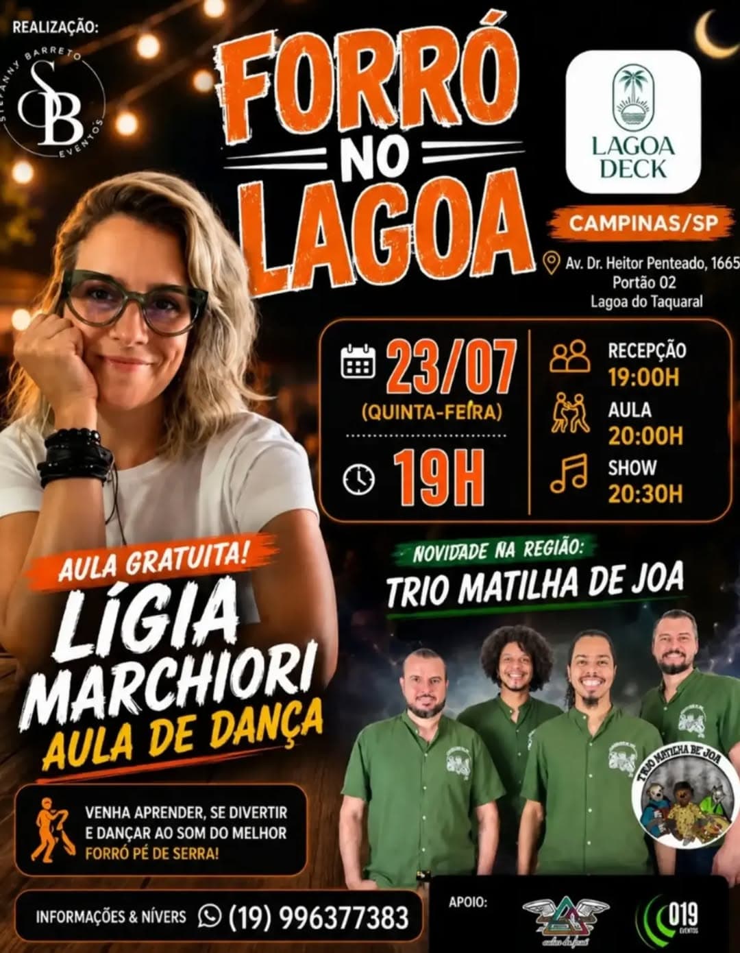 Flyer: Forró no Lagoa