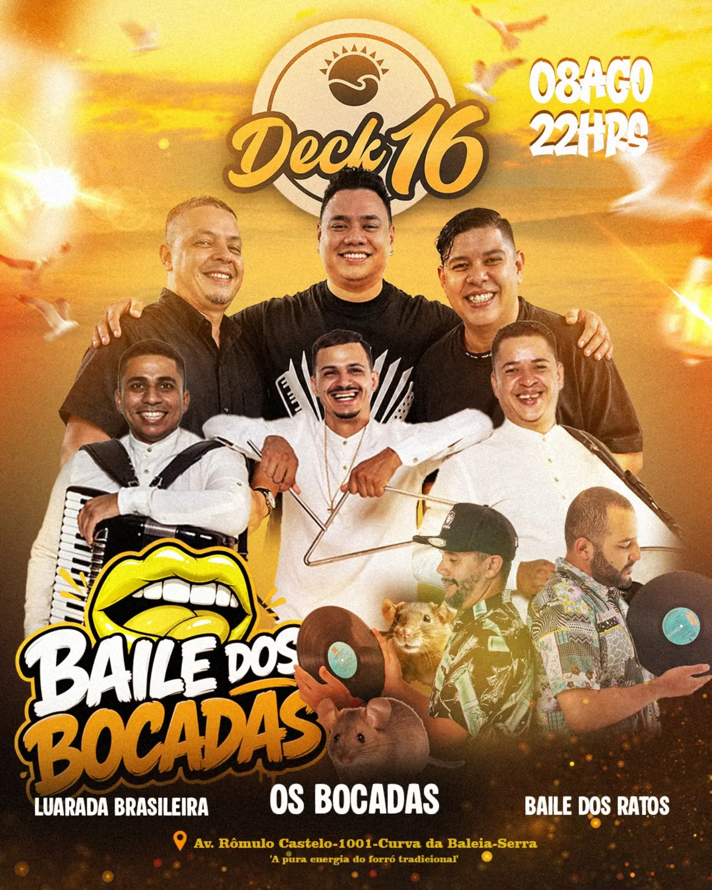 Flyer: Baile dos Bocadas - Forró Deck 16