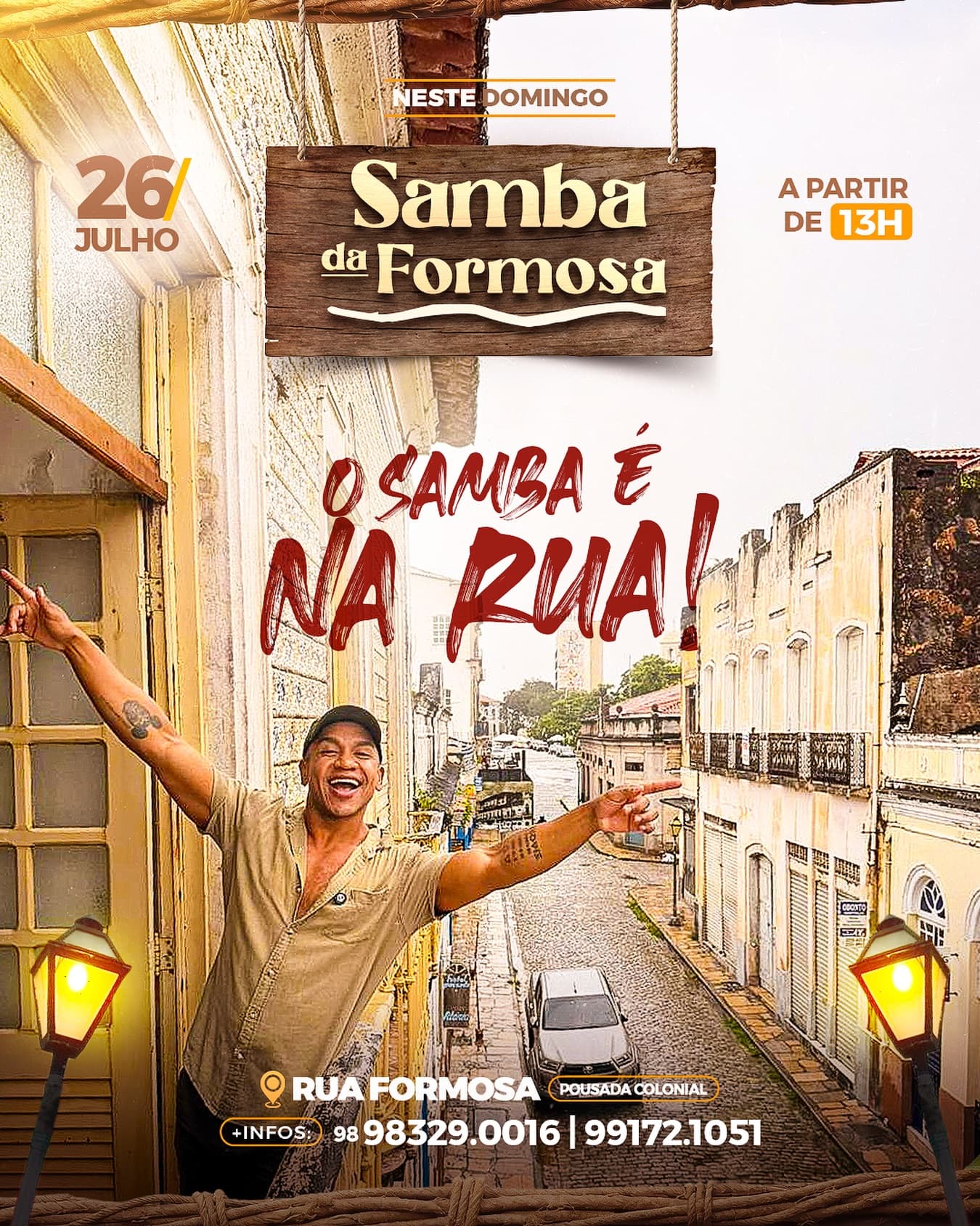 Flyer: Samba da Formosa - O Samba é na Rua!