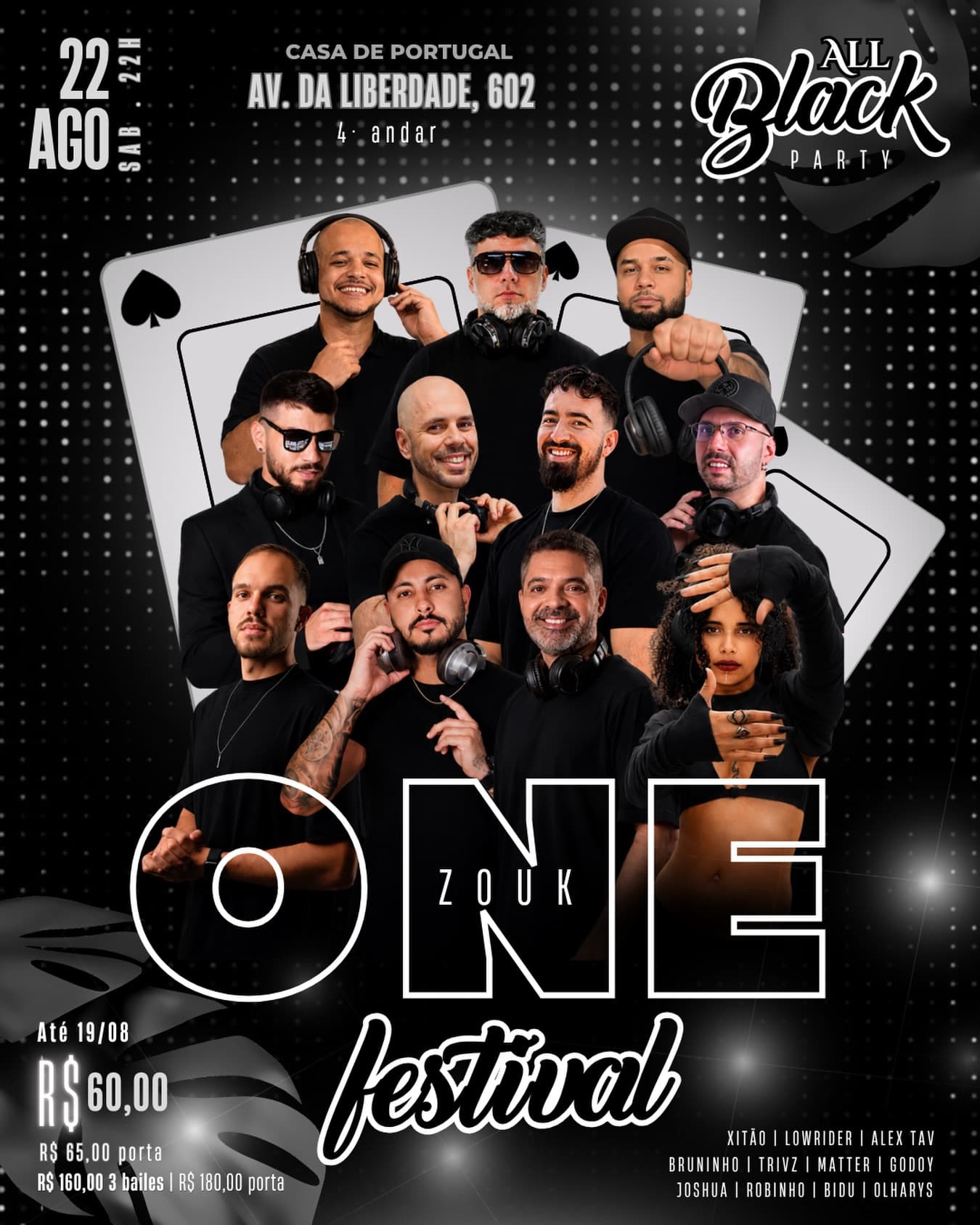 Flyer: ONE ZOUK FESTIVAL - All Black Party