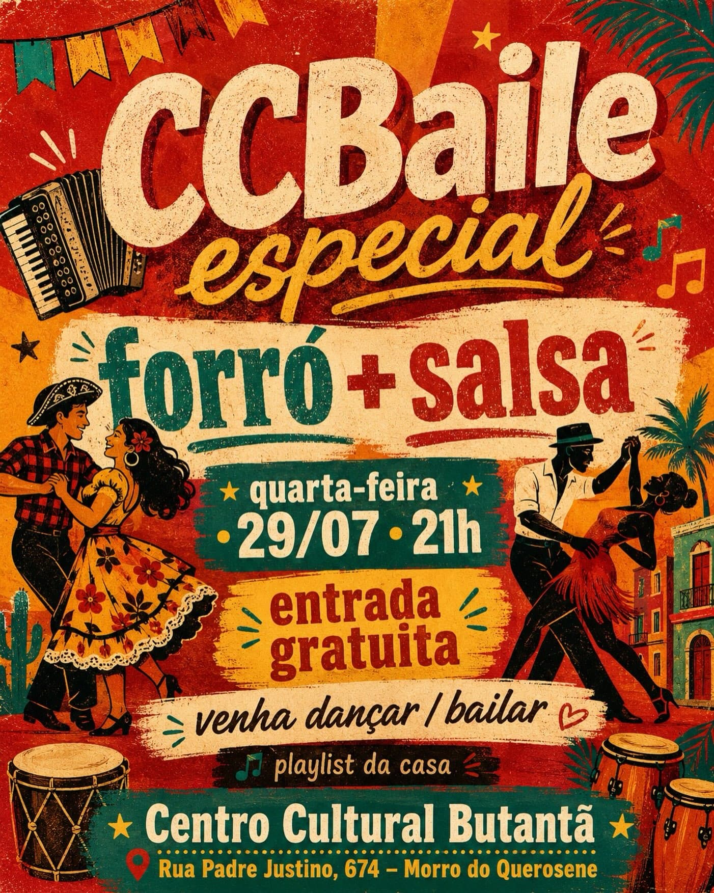Flyer: CCBaile Especial - Forró + Salsa