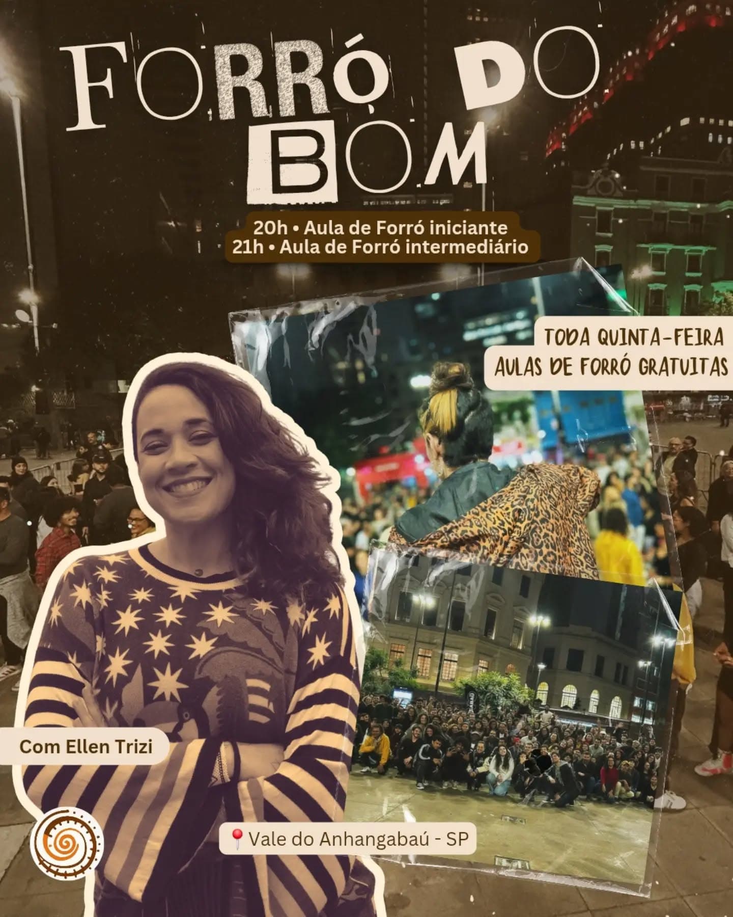 Flyer: Forró do Bom - Aulas Gratuitas de Forró