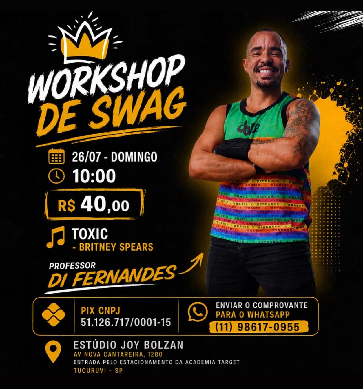 Flyer: Workshop de Swag