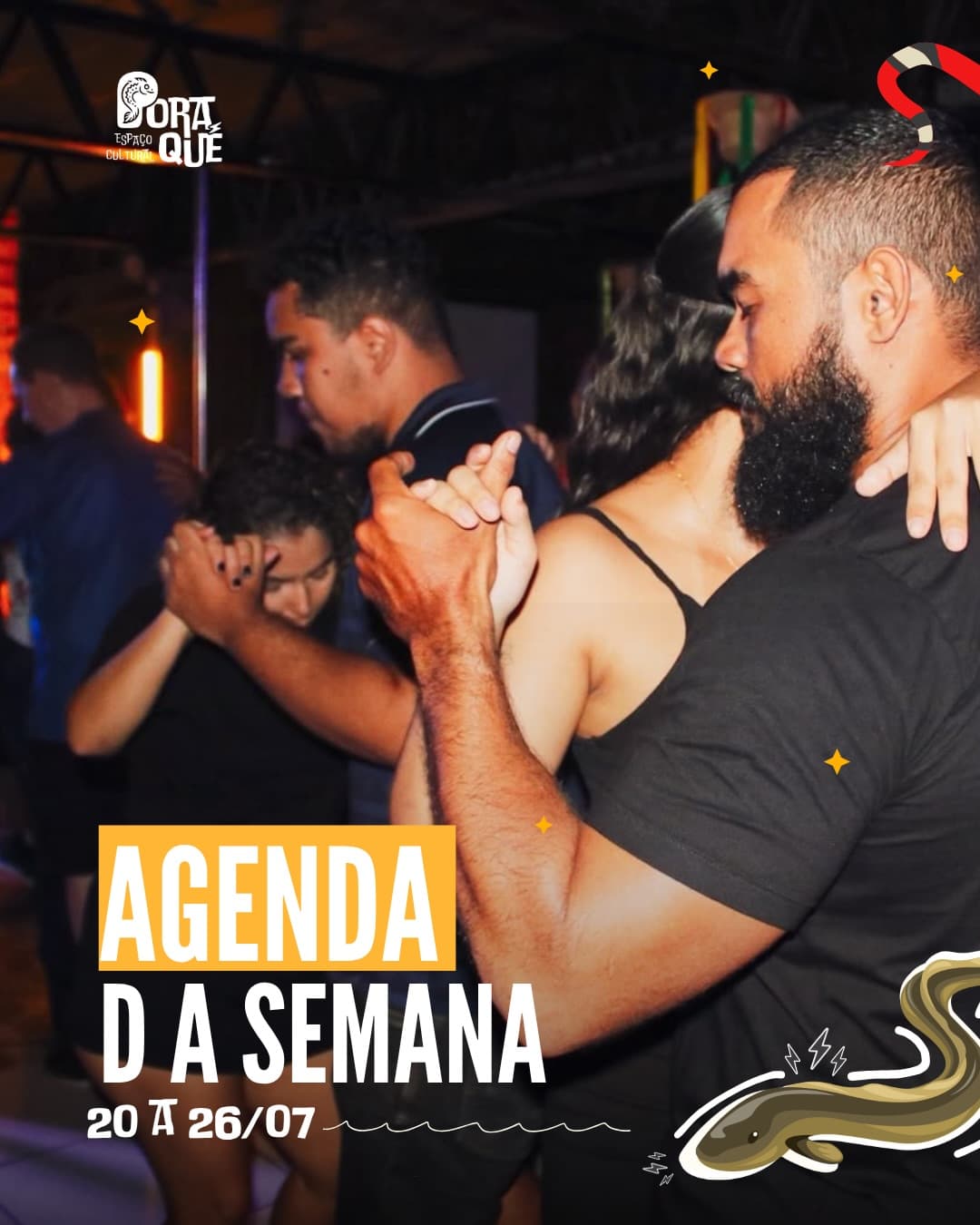 Flyer: Música ao vivo com Tony dos Teclados + Aula de Brega
